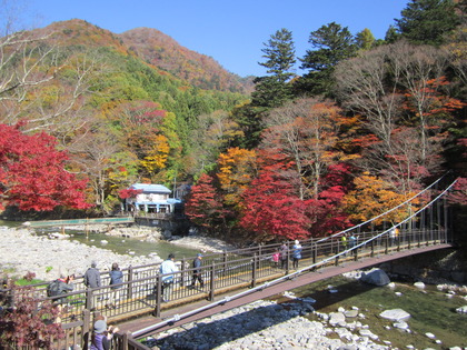 １１月１日 塩原もの語り館から紅の吊橋を望む 那須塩原の観光情報 公式 ココシル那須塩原